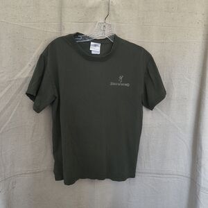 Browning Men's Size Small Dark Green Crew Neck T-Shirt